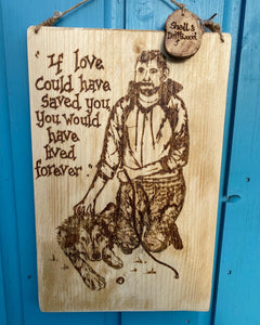 SAMPLE OF PYROGRAPHY SIGNS MADE FROM YOUR OWN PHOTO