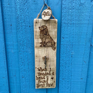 COCKER SPANIEL DOG LEAD HOLDER| CAN BE PERSONALISED !