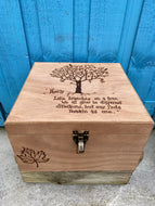 PERSONALISED MEMORY BOX|TREE DESIGN