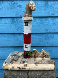 BESPOKE DRIFTWOOD LIGHTHOUSE SCENES