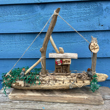 Load image into Gallery viewer, BESPOKE DRIFTWOOD FISHING BOAT/ 1
