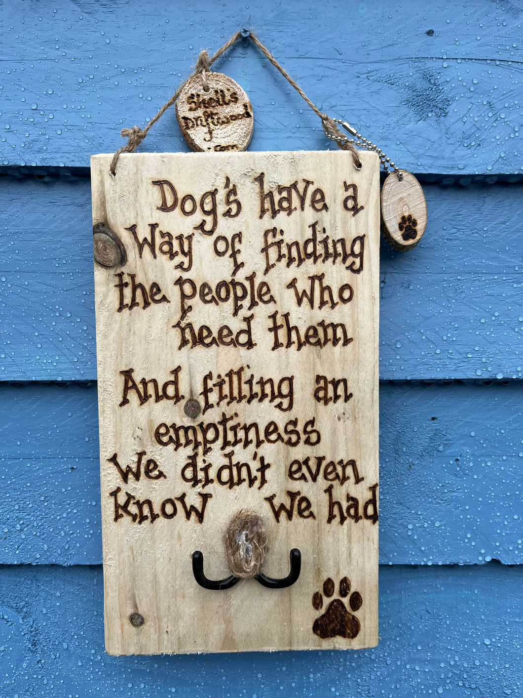 DOG PYROGRAPHY LEAD HOLDER/ DOGS HAVE A WAY OF FINDING......