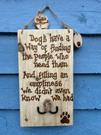 DOG PYROGRAPHY LEAD HOLDER/ DOGS HAVE A WAY OF FINDING......