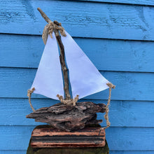 Load image into Gallery viewer, DRIFTWOOD BOAT |WHITE SAILS|
