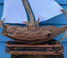 Load image into Gallery viewer, DRIFTWOOD BOAT |WHITE SAILS
