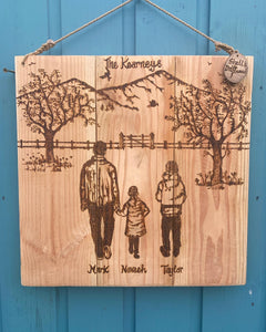 SAMPLE OF PYROGRAPHY SIGNS MADE FROM YOUR OWN PHOTO