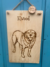 Load image into Gallery viewer, SAMPLE OF PYROGRAPHY SIGNS MADE FROM YOUR OWN PHOTO
