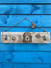 Load image into Gallery viewer, PERSONALISED DOG LEAD HOLDER| RECLAIMED WOOD
