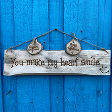 Load image into Gallery viewer, WALL HANGING &quot; YOU MAKE MY HEART SMILE &quot;
