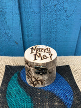 Load image into Gallery viewer, PERSONALISED DRIFTWOOD RING BOX| MARRY ME?
