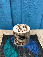 PERSONALISED DRIFTWOOD RING BOX| MARRY ME?