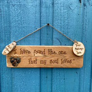 PERSONALISED LOVE WALLHANGING 