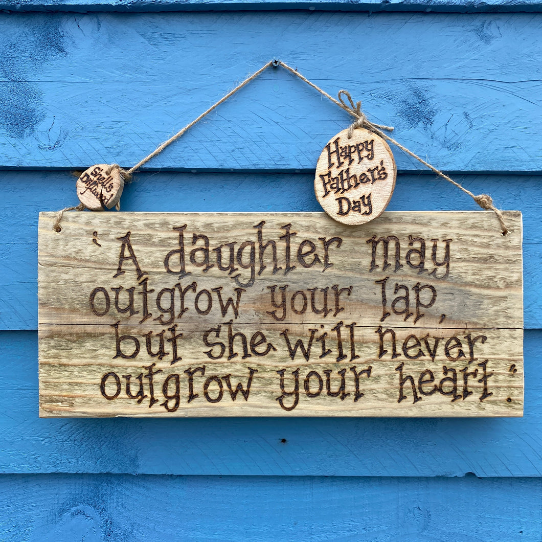 PERSONALISED SIGNS FOR DAD/ DAUGHTER