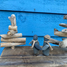Load image into Gallery viewer, DRIFTWOOD COUPLE PEBBLE ART SCENE| MADE &amp; PERSONALISED FOR YOU!
