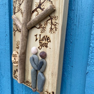 PERSONALISED LOVE PLAQUE "I LOVE YOU"  MADE ESPECIALLY FOR YOU.