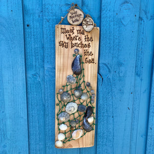 SHELL WALLHANGING/"MEET ME WHERE THE SKY TOUCHES THE SEA"