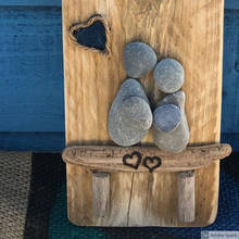 Load image into Gallery viewer, PERSONALISED LOVE PEBBLE ART WALL HANGING

