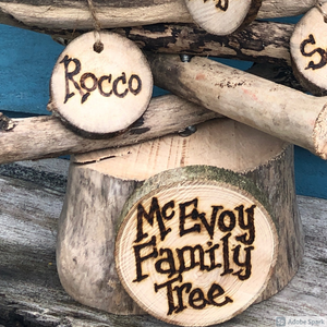 SMALL PERSONALISED DRIFTWOOD FAMILY TREE| FOR ANY FAMILY