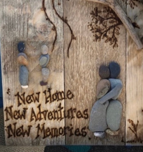 NEW HOME PYROGRAPHY WALL HANGING