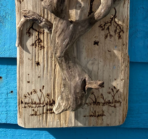 DRIFTWOOD & PYROGRAPHY TREE| PERSONALISED FOR YOU!
